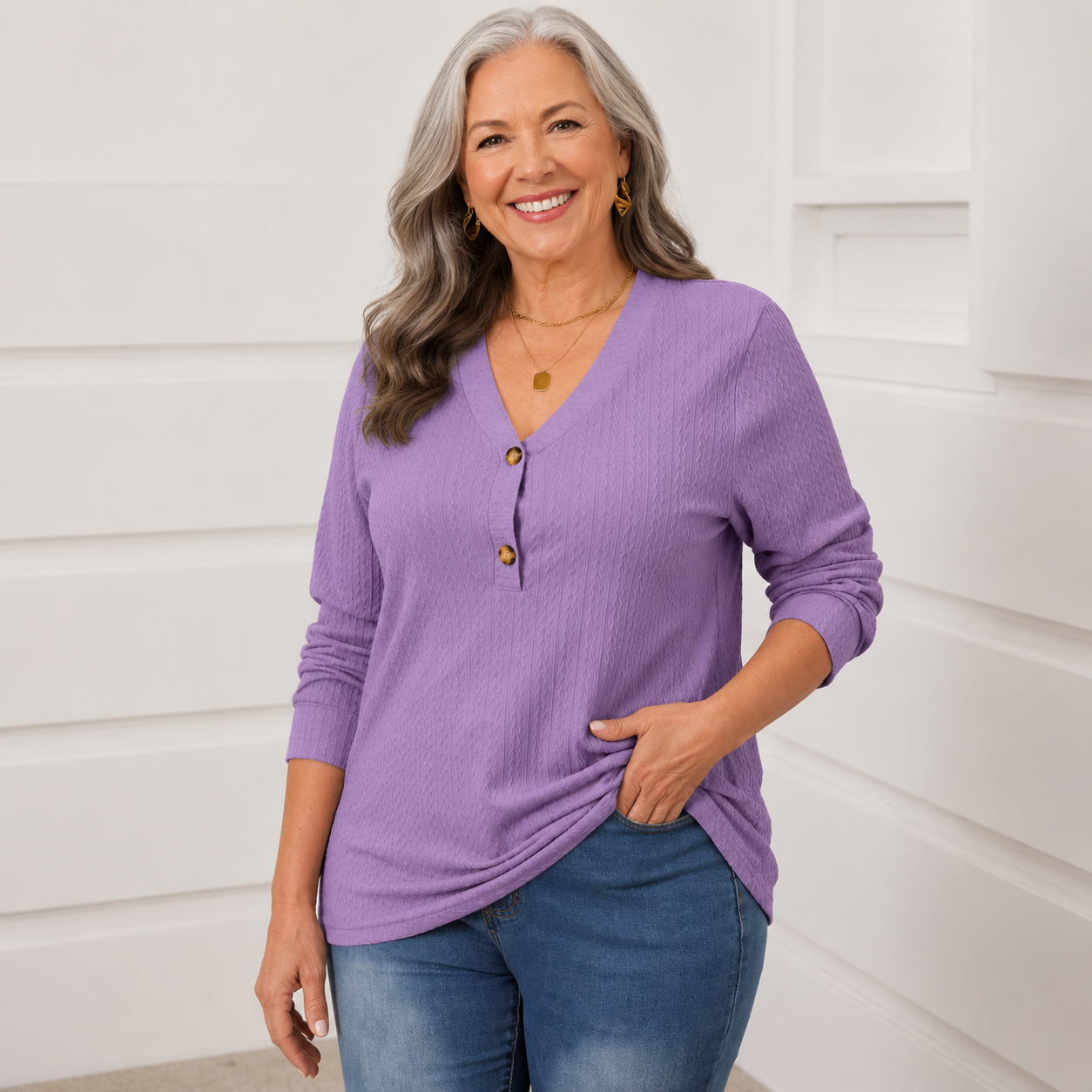 CAROL | The Easy, Elegant Top With a Comfortable Drape & Relaxed Fit