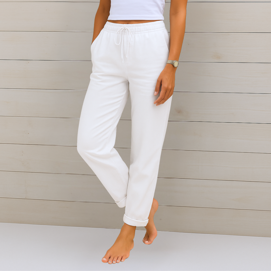 Maren | Premium Linen Stretch Trousers
