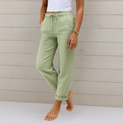 Maren | Premium Linen Stretch Trousers