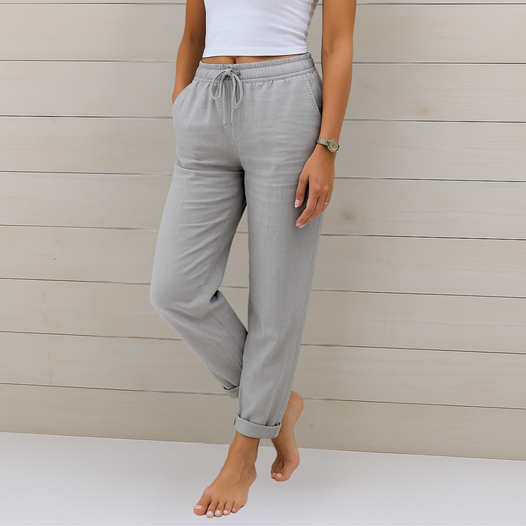 Maren | Premium Linen Stretch Trousers