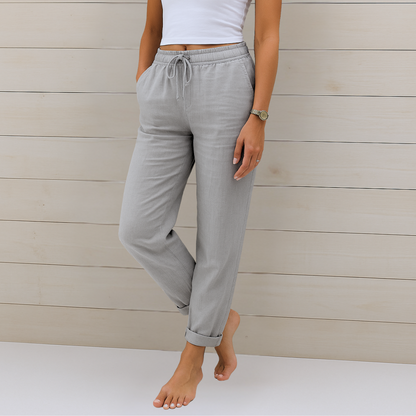 Maren | Premium Linen Stretch Trousers