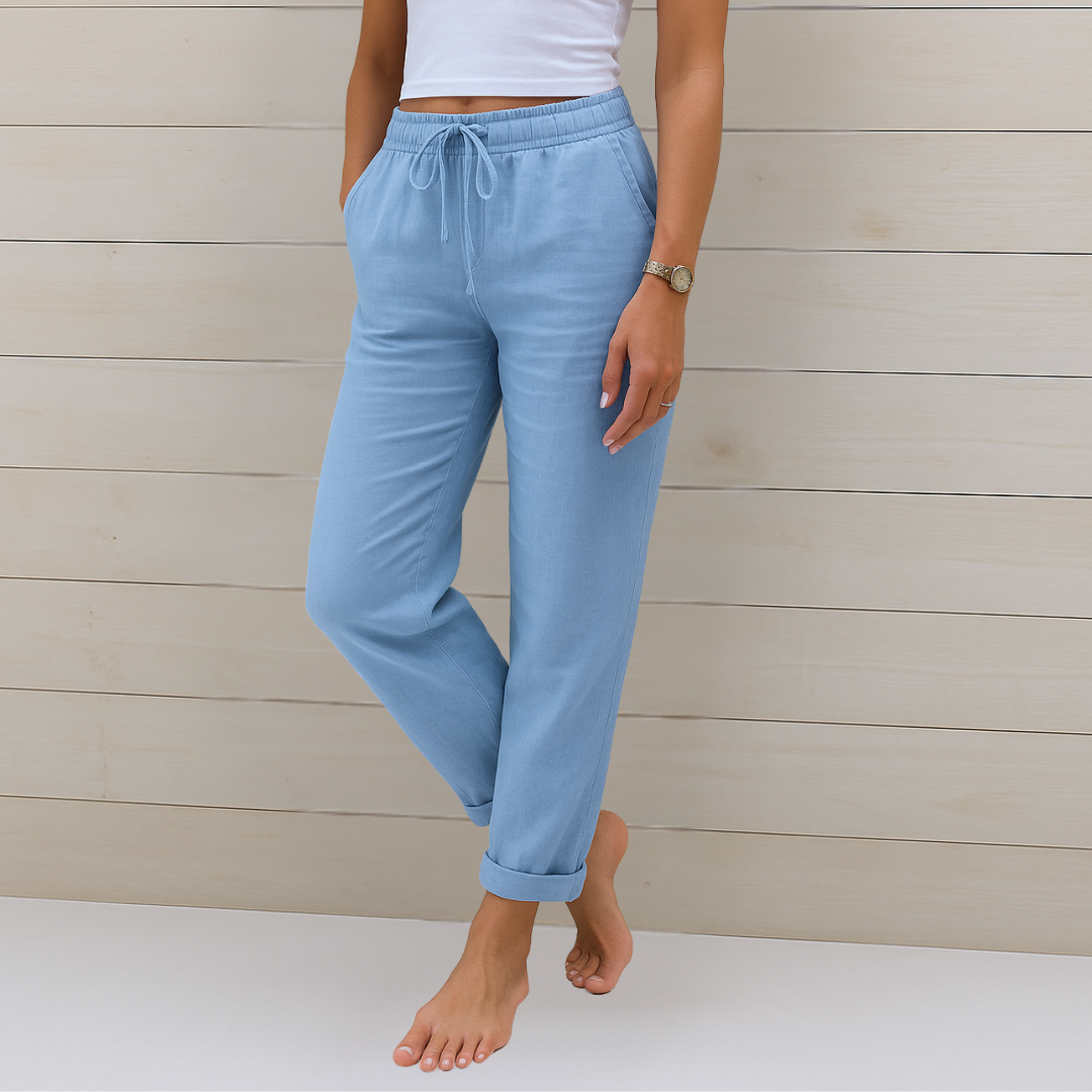 Maren | Premium Linen Stretch Trousers