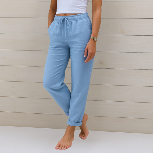 Maren | Premium Linen Stretch Trousers