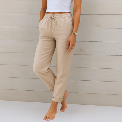 Maren | Premium Linen Stretch Trousers