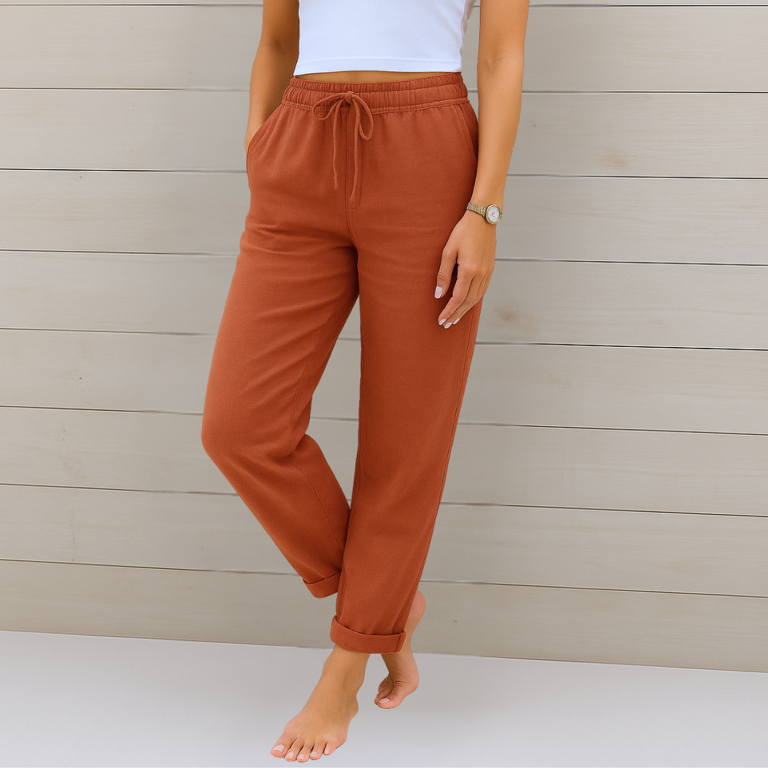 Maren | Premium Linen Stretch Trousers