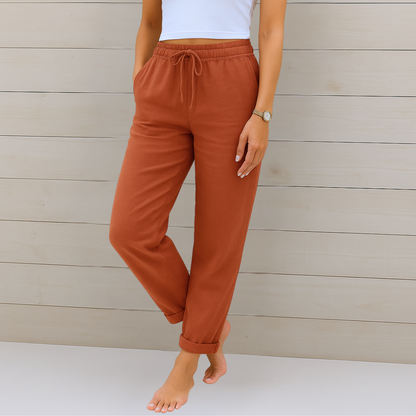 Maren | Premium Linen Stretch Trousers