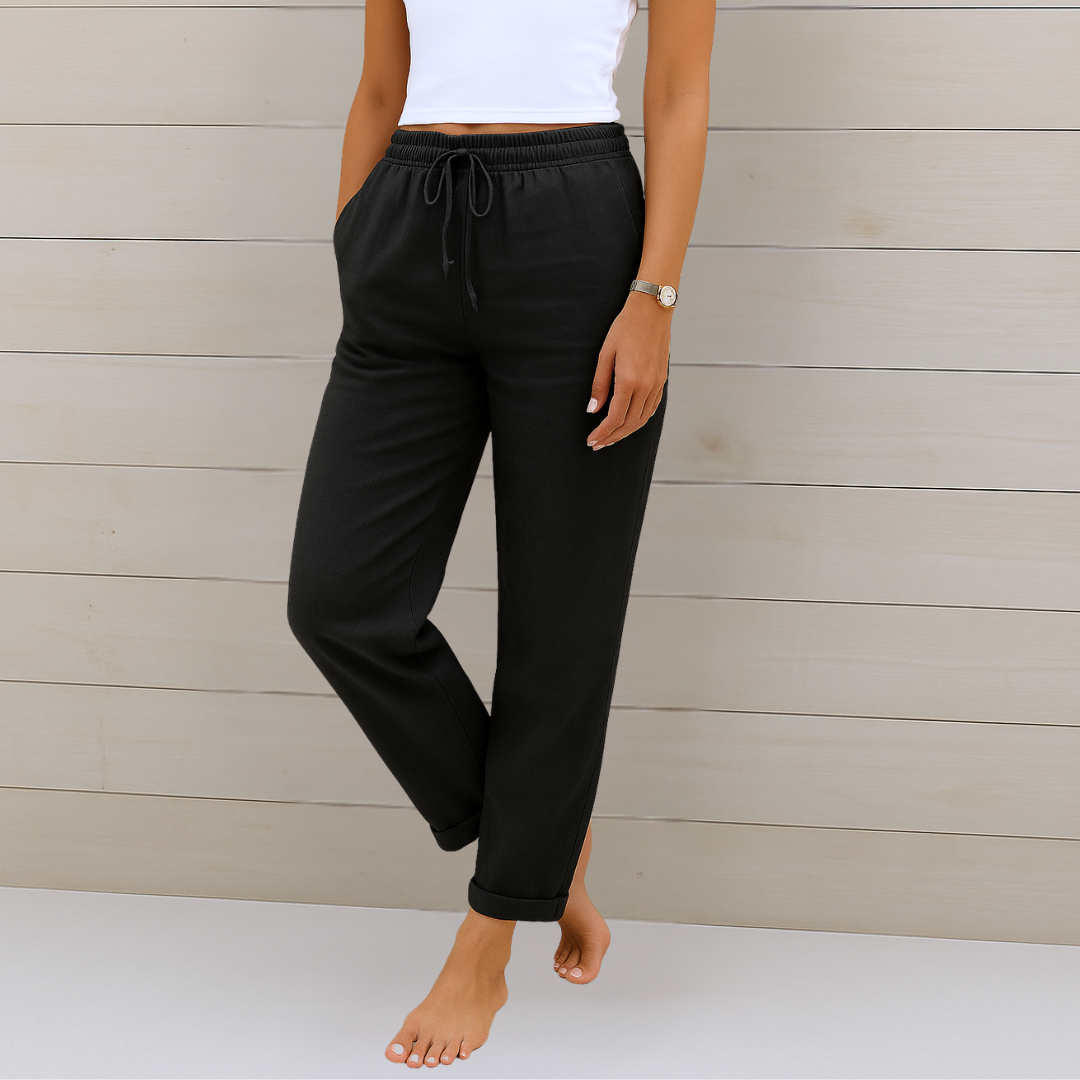 Maren | Premium Linen Stretch Trousers