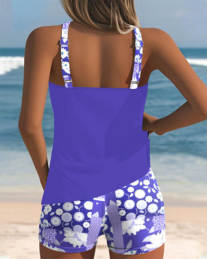 Nova| Swimsuit Tank Top with Printed Boxer Set