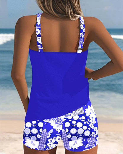 Nova| Swimsuit Tank Top with Printed Boxer Set
