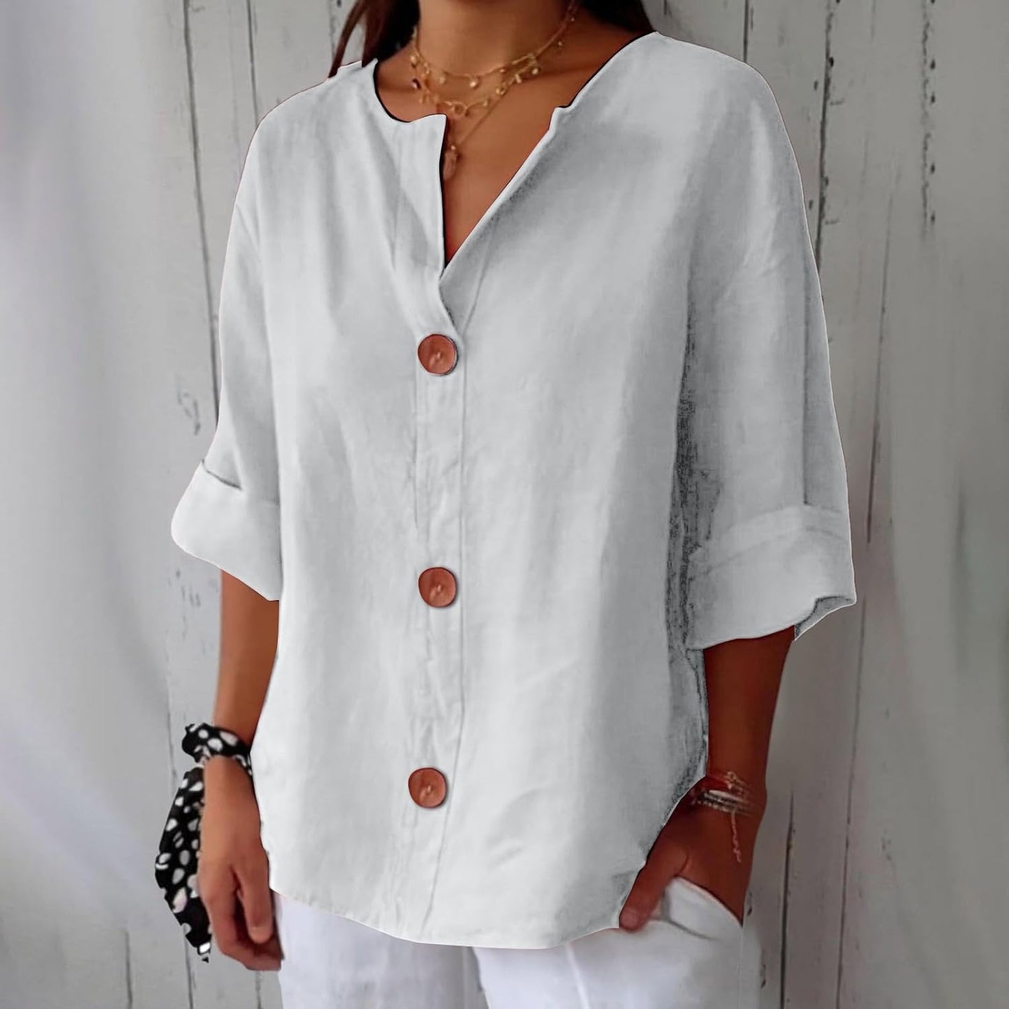 Fiora | Breezy Classic Everyday Blouse