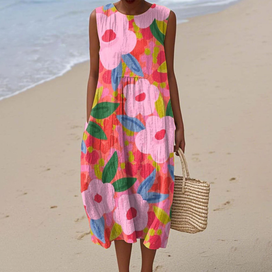 Mira | Vibrant Floral Summer Dress