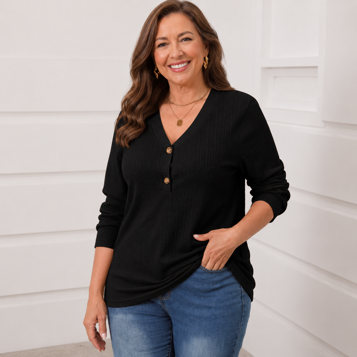 CAROL | The Easy, Elegant Top With a Comfortable Drape & Relaxed Fit