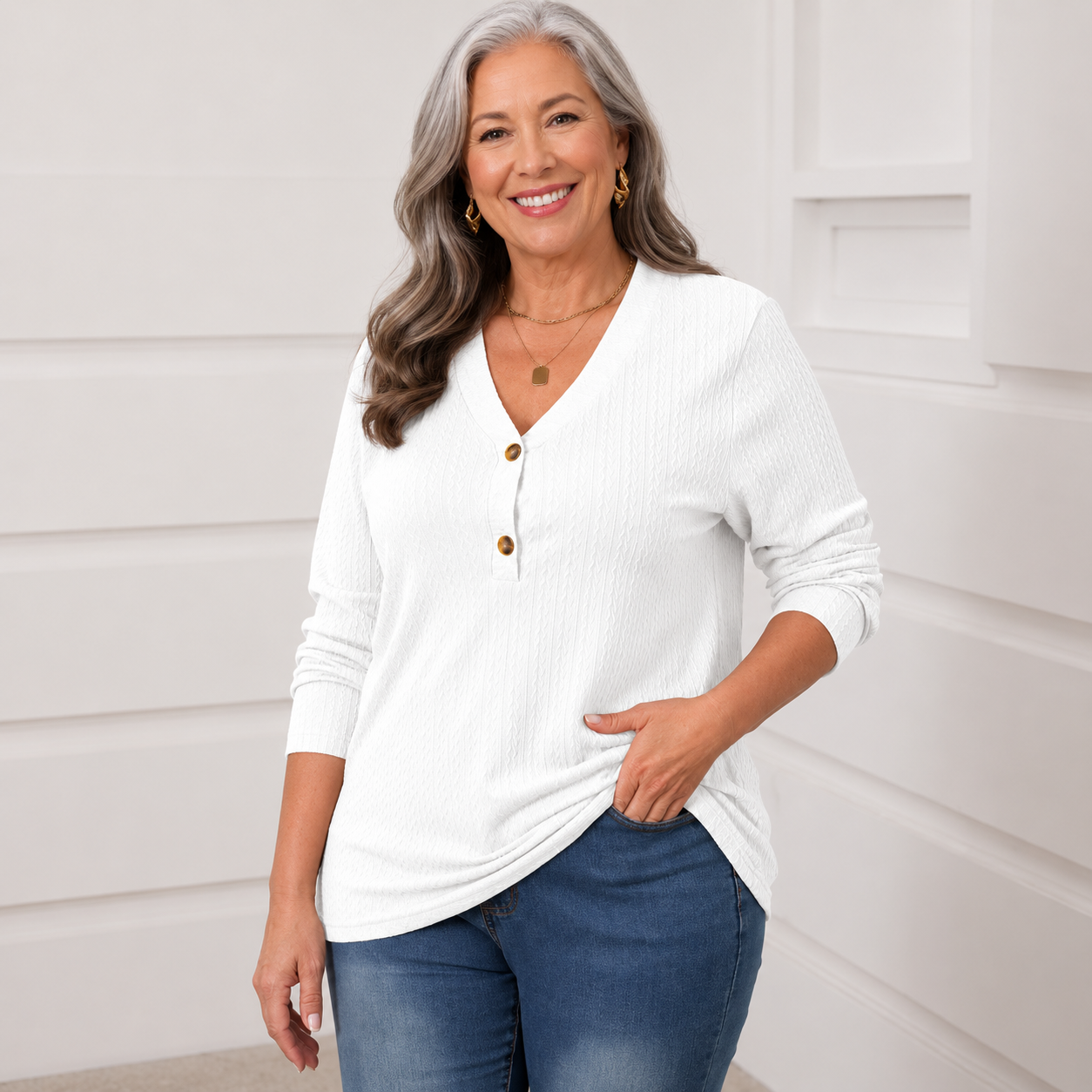 CAROL | The Easy, Elegant Top With a Comfortable Drape & Relaxed Fit