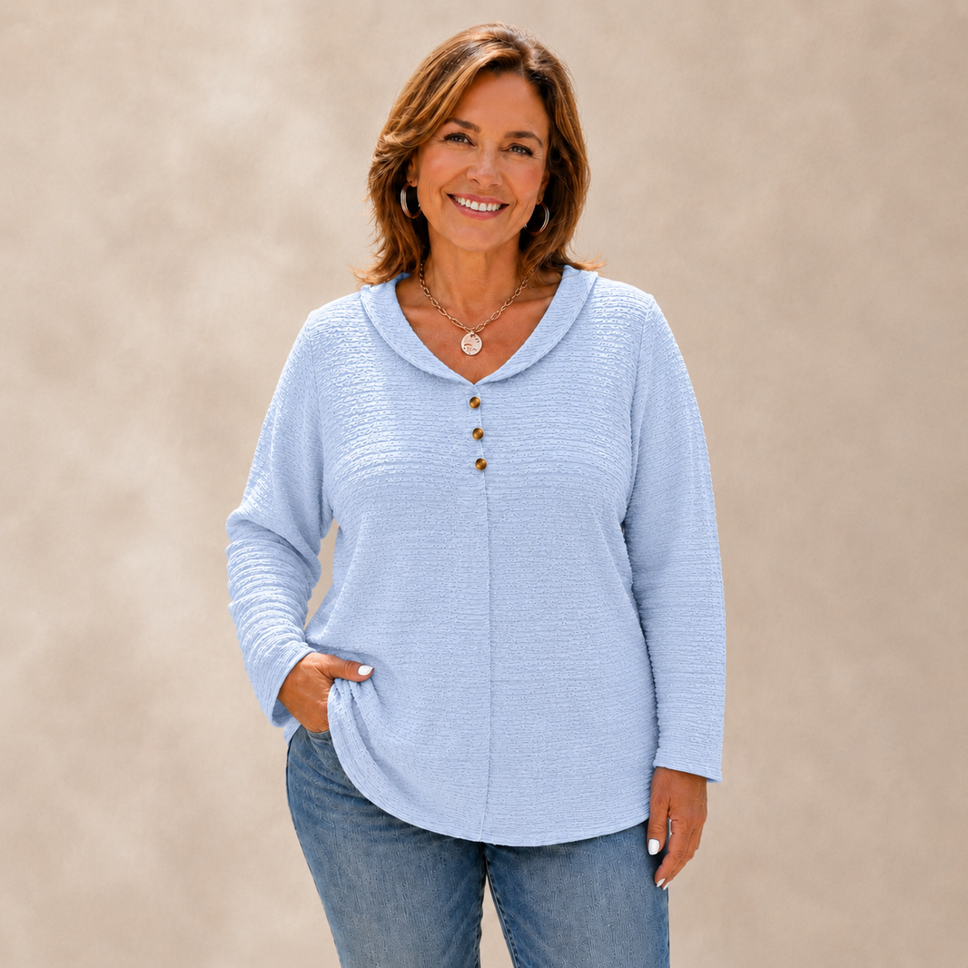 DIANA | A Lightweight Everyday Top With Textured Detail & Easy Styling