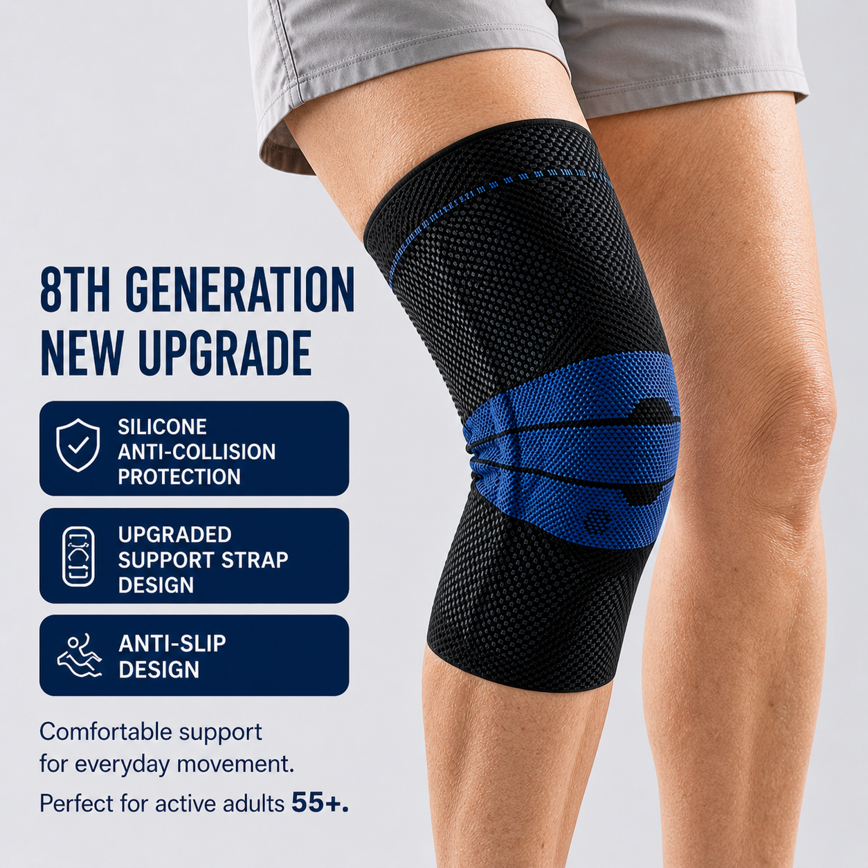 Move with Ease Again | Gentle Knee Support for Comfort, Stability & Confidence