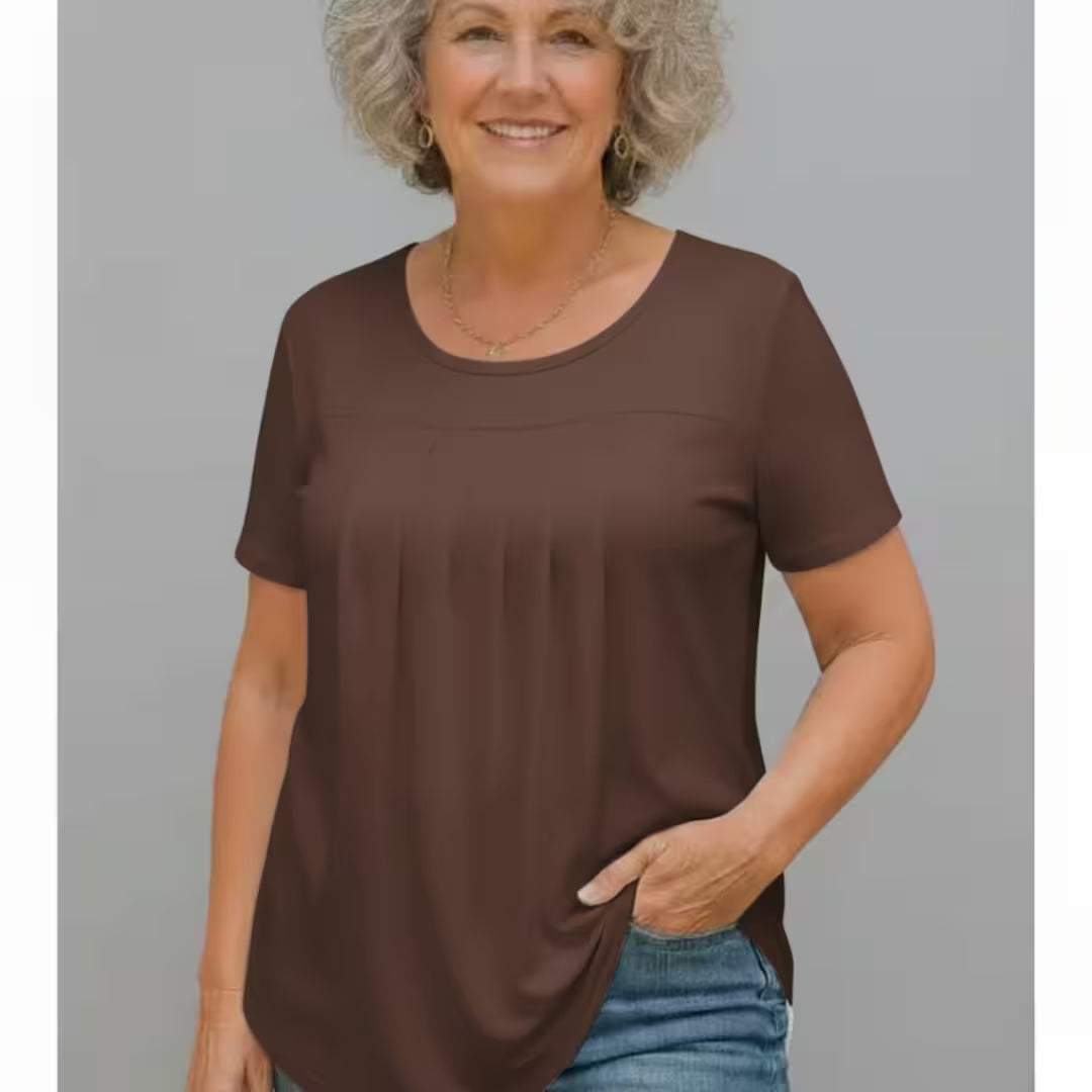 PATRICIA | Easy-Wear Pleated T-Shirt
