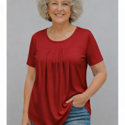 PATRICIA | Easy-Wear Pleated T-Shirt