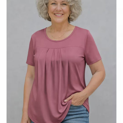 PATRICIA | Easy-Wear Pleated T-Shirt