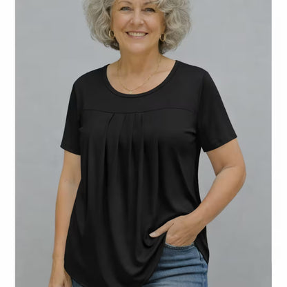 PATRICIA | Easy-Wear Pleated T-Shirt