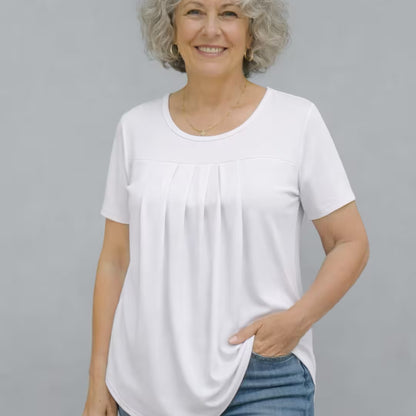 PATRICIA | Easy-Wear Pleated T-Shirt