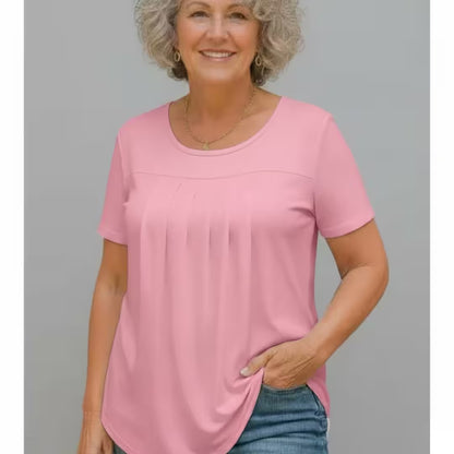 PATRICIA | Easy-Wear Pleated T-Shirt