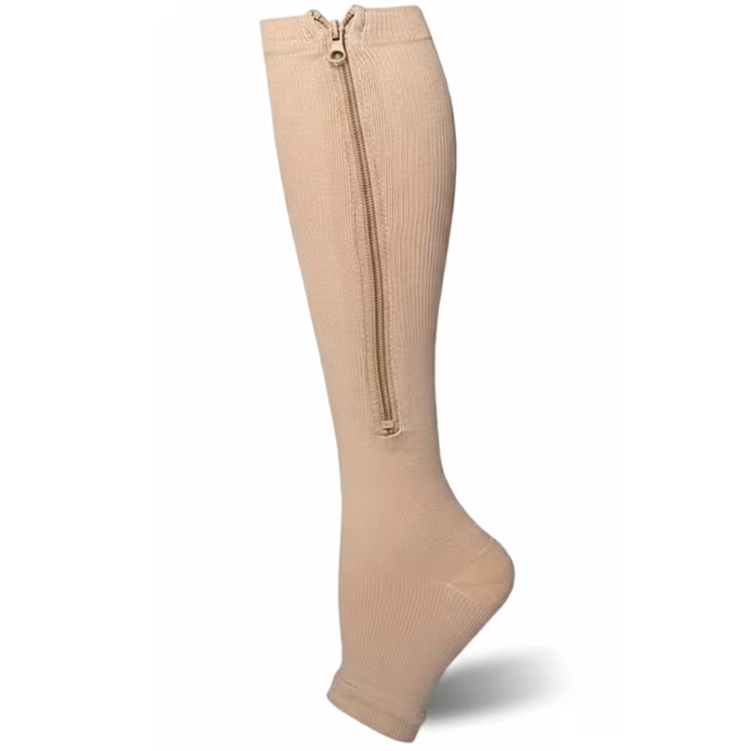 Easy-On Zipper Compression Socks | No Struggle, All-Day Comfort & Support