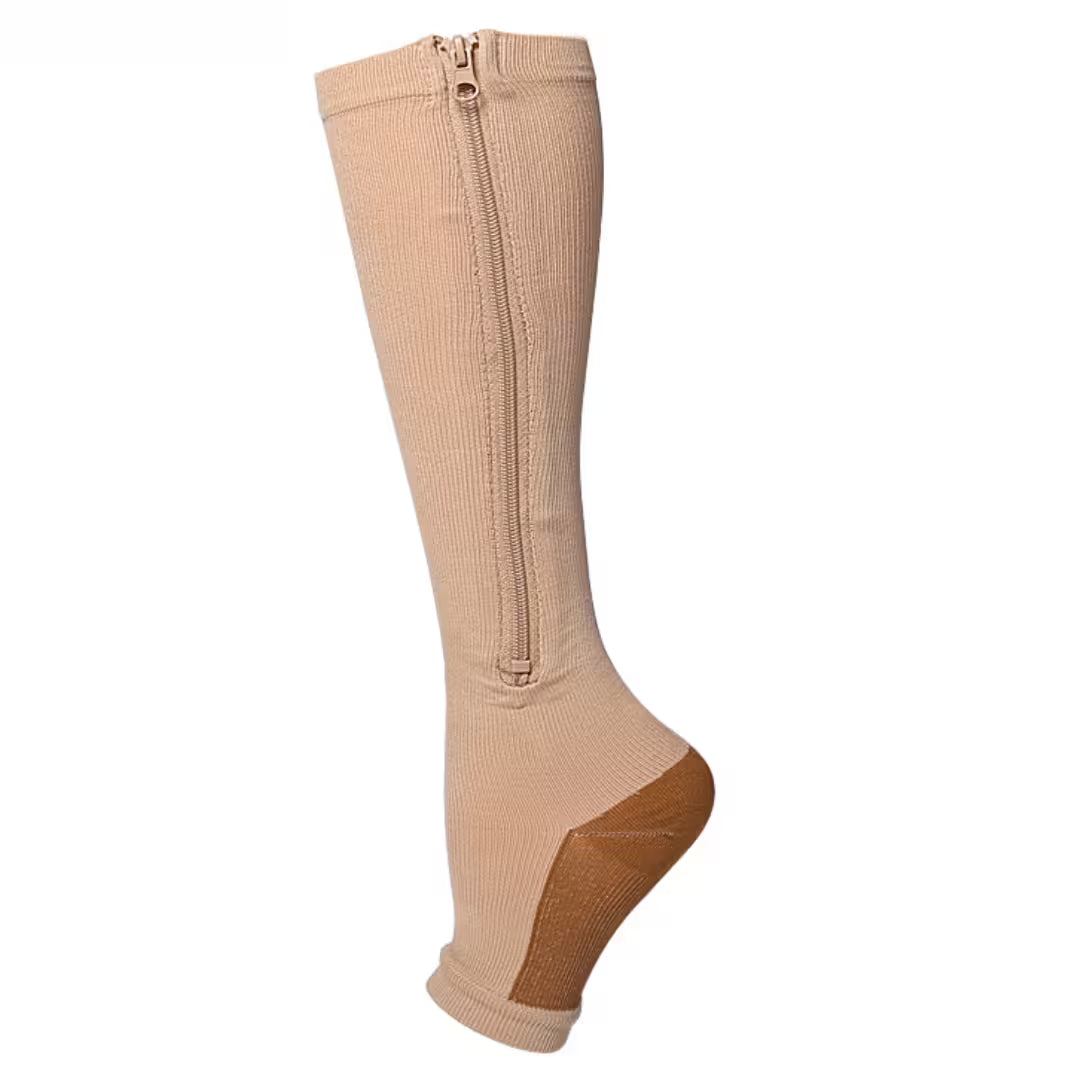 Easy-On Zipper Compression Socks | No Struggle, All-Day Comfort & Support