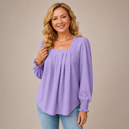 SOFIA | Soft Rayon-Blend Top with a Flattering Tummy-Smoothing Fit