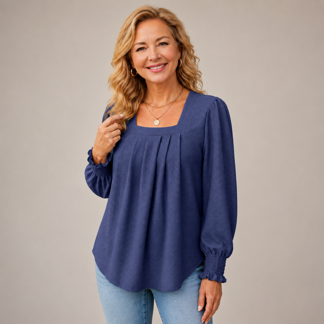 SOFIA | Soft Rayon-Blend Top with a Flattering Tummy-Smoothing Fit