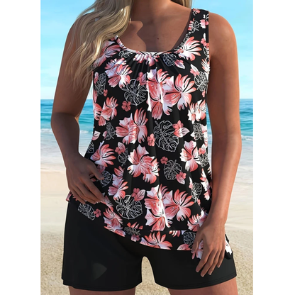 Naya| Floral Print Tankini Set