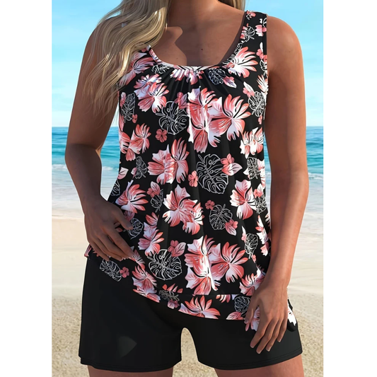 Naya| Floral Print Tankini Set