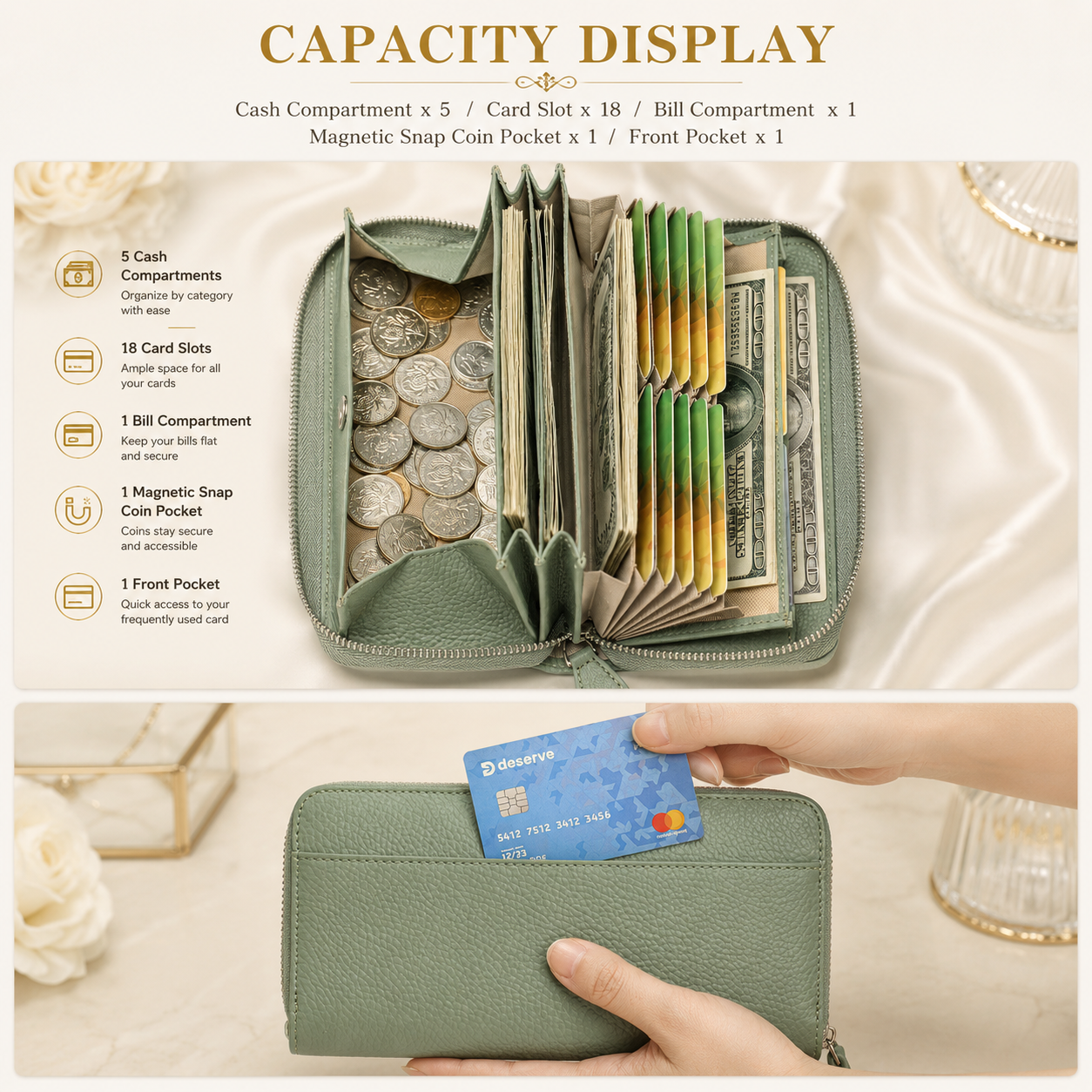 VERONA™ Genuine Leather RFID Wallet