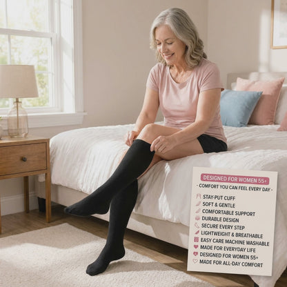 Compression Socks You’ll Actually Want to Wear – No Pinching, Wide Calf Comfort All Day